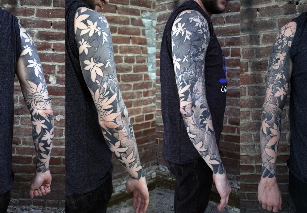 Tattoos - koi sleeve - 126936